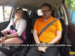 Big-Breasted Fleshy Learner Fucks To Orgasm 1 - Fake Driving School
