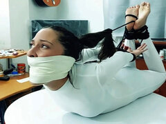 Elvira’s Tightest Hogtie - Gagged, Helpless and Humiliated