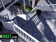 Watch Scarlet Snow's Huge Tits & Submissive Wife Get Leashed & Spanked by Her Husband