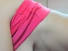 Myla_angel, Busty Brunette in Pink Topic Shows Her Boobs and Body for You!