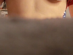 Sklavins Plays a Small Round with the New Dildo for Her Master