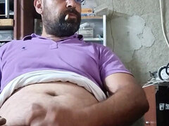 Enthousiasteling, Sperma shot, Daddy, Masturbatie, Alleen, Webcamera