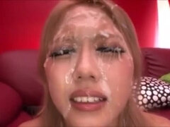 Asiatica, Bionda, Bukkake, Schizzo di sborra, Hardcore, Giapponese, Ragazza