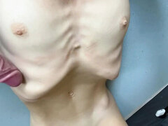 Skinny Anorexic Girl Fetish POV - Rubbing Your Cock on My Bones and Ribs