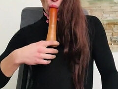 Pik sutte, Transvestit, Dildo, Hjemmelavet, Solo