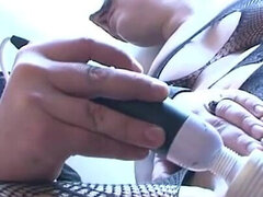 Dominating a masked woman