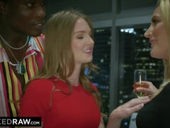 BLACKEDRAW Mona Wales and Ashley Lane have BIG BLACK DICK when Husbands are out - Ashley lane