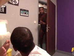 Sahara Knite enjoys interracial sex during her first night in hostel