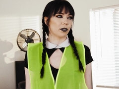 Πίπα, Μελαχροινή, Σκληρό, Γλείψιμο, Pigtails, Μουνί