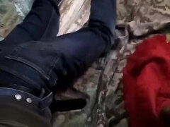 Military Man Catch and Dominate Young Skinhead