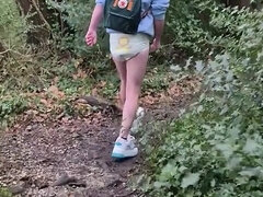 Outdoors Walk in Diaper