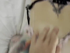 Amatör, Stor stjärt, Avsugning, Brittisk, Sperma shot, Pov, Tatuering