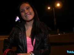 Public Agent - Shy Darkhaired Babe Fucks Her Way To A New Phone 1