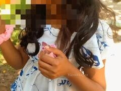 Universidad, Desfloración, Primera ves, Novia, Indio, Al aire libre, Medias largas, Adolescente