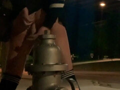 Amerikansk, Anal, Dildo, Onani, Mogen, Utomhus, Offentlig, Vibrator