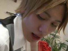 Delightful buxomy Japanese whore was hardly drilled