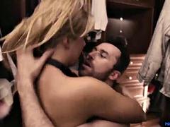 Grosse bite, Blonde, Sucer une bite, Éjaculation interne, Léchez