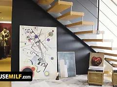 큰 엉덩이, 큰 가슴, 옷 입은 상태로, 쿠거, Hd, 고함치는, 계모, 금기