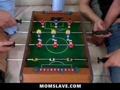 Whole Step Family Enjoying Freese Fucking While Playing a Game - Kiara Lord, Lana Roy - MomSlave