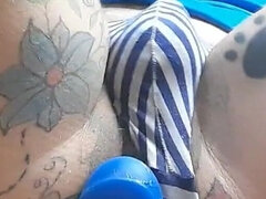 Amatoriale, Anale, Vibratore, Doppia penetrazione, Spalancato, Masturbazione, Solo, Tatuaggi