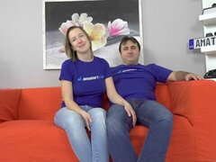 아마추어, 금발의, 오랄섹스, 도기스타일, 핸드잡, 키스, 밀프