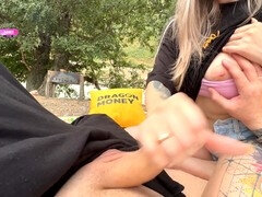 Fledgling, blowjob public, public blow job