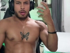 Got Too Horny Playing Video Games - Ended up Jerking My Cock Hard