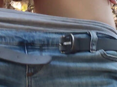 Amatoriale, Jeans, Matura, All'aperto, Piccola, Pisciando, Solo