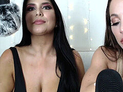 ASMR with porn stars Romi Rain & Abigail Mac