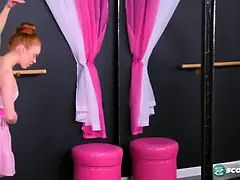 Tiny Dancer Dolly Little Makes Herself Cum After Dance Practice