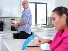 デカ尻, デカチン, デカパイ, フェラチオ, 茶髪の, バック, 淫乱熟女