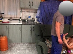 Susana oils herself and then films herself banged by a delivery guy