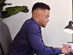 Anal, Anilíngua, Negroa, Ébano negroa, Gay bicha veado, Beijar, Escritório, Tatuagem