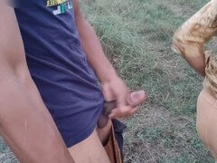 Veľké péro, Striekanie semena, Indické, Vonku, Teenka