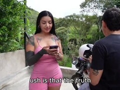 Busty Colombian La Rola Takes Big Ass Anal Doggystyle Fucking