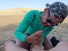 Sucking a Stick From a Stranger Guy While He Was Waiting for His Girlfriend