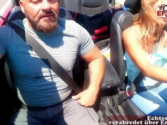 Sex in a convertible car on Mallorca with a German teen