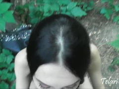 Amateur, Sucer une bite, Brunette brune, Éjaculer dans la bouche, Pov, Public, Suçant, Adolescente