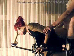 Bondage discipline sadomasochisme, Sperma in gezicht, Duits, Meesteres, Roodharige vrouw, Klap, Tiener, Slet