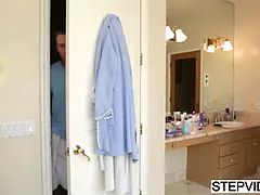 Stacey Leann caring for her stepbrother
