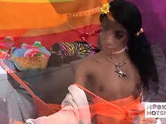 Chanel Skye gets her tight ebony ass drilled hard and takes a hot facial