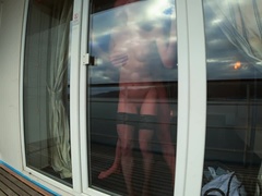 Meia nove, Anal, Traseiro, Transar de quatro, Amordaçar, Ao ar livre cartaz de rua outdoor, Xoxota, Tetas