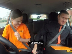 Fake Driving School - Backseat Oral Intercourse And Deep Creampie 1