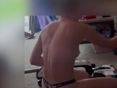Cleaning in Nothing but a Thong
