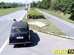Amatorka, Samochód, Kutas, Hd, Latynoska, Punkt widzenia, Publiczny, Cipka