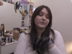 Amatør, Store smukke kvinder, Kvinde dominans, Fetish, Handsker, Herskerinde, Solo