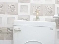 Indian Couple in Bathroom