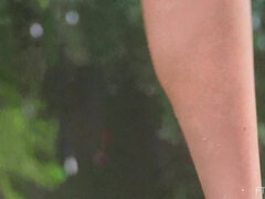 Playa, Bikini, Rubia, Consolador, Penetracion con dedos, Desnudo, Desnudo, Público