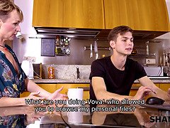 Sex with the Mature is boys fantasy that he finally fulfills
