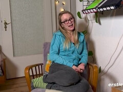 Enthousiasteling, Vingeren, Duits, Brillen, Masturbatie, Alleen, Speelgoed
